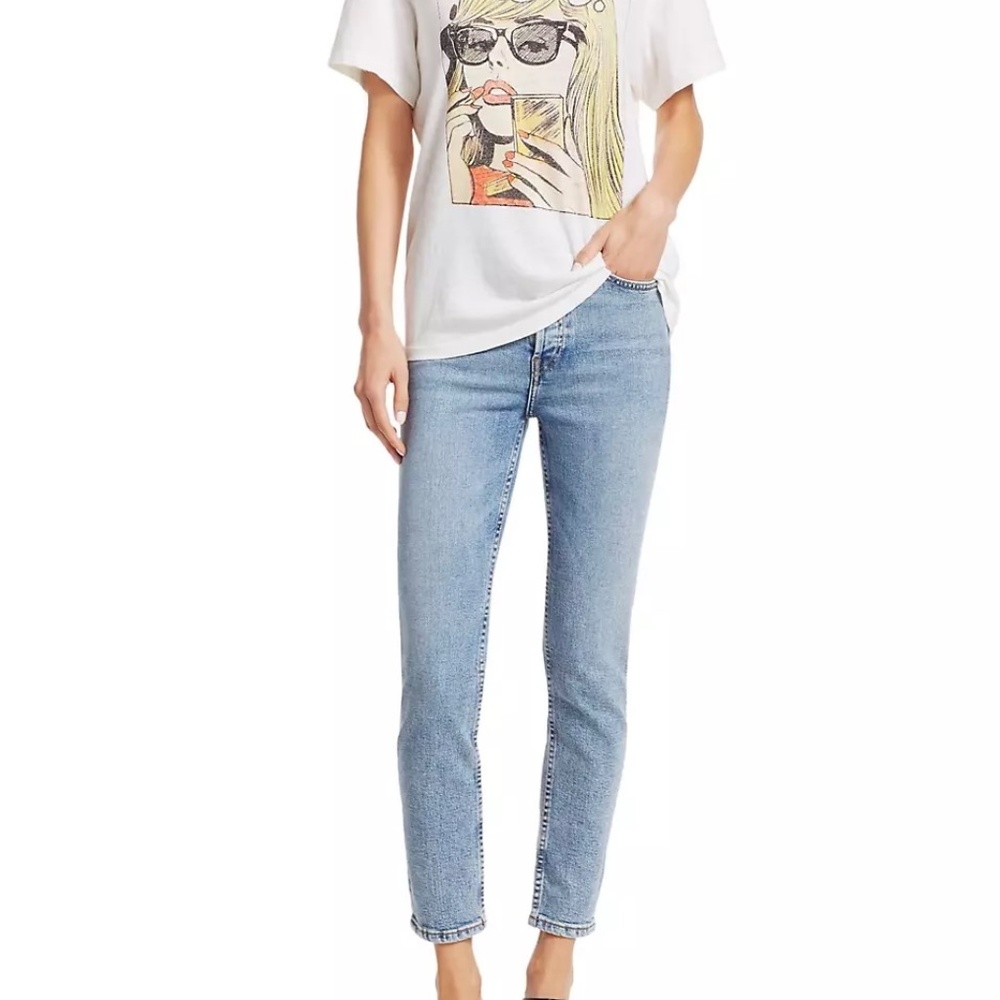 Redone 90s high rise ankle crop wash Mid 90s 28